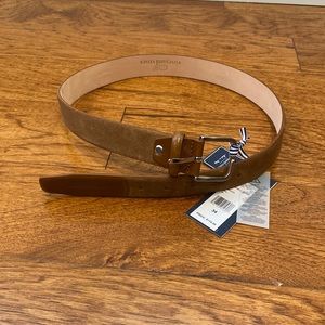 Suede & Leather Heritage Belt Vineyard Vines - Tobacco